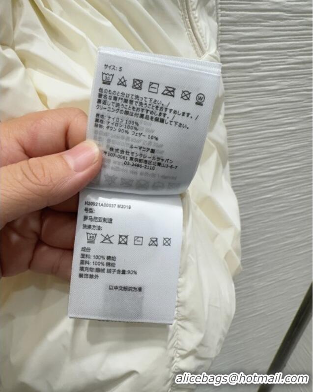 Best Price Moncler Down Vest M120305 White 2025 (For Women and Men)