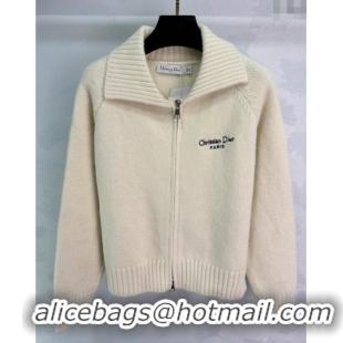 ​Super Quality Dior Wool Cashmere Cardigan DR120203 White 2025