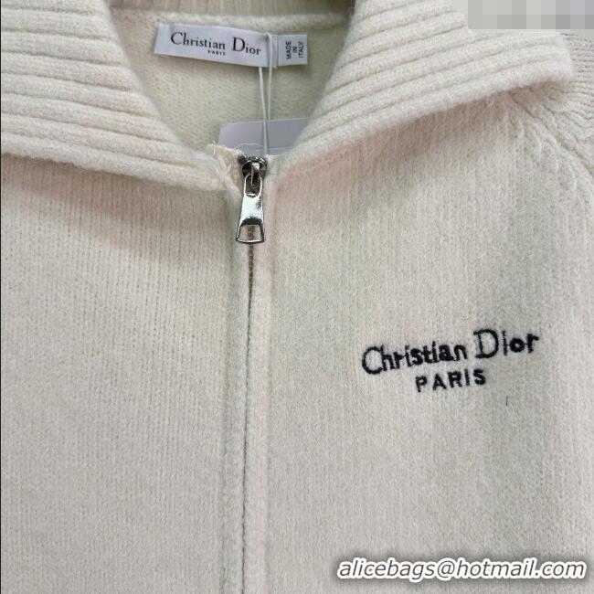 ​Super Quality Dior Wool Cashmere Cardigan DR120203 White 2025
