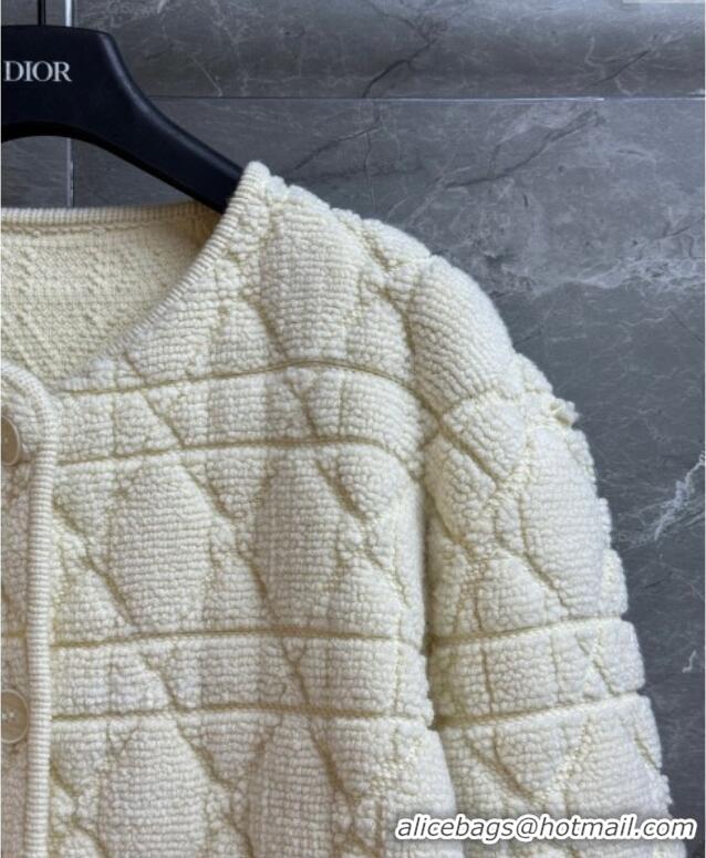 Big Discount Dior Oblique Wool Blend Jacket DR120201 White 2025