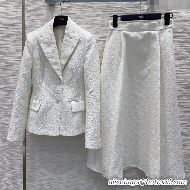 Trendy Design Dior Jacket and Skirt Set DR120227 White 2025