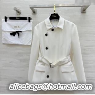 Famous Brand Dior Short Coat DR120256 White 2025