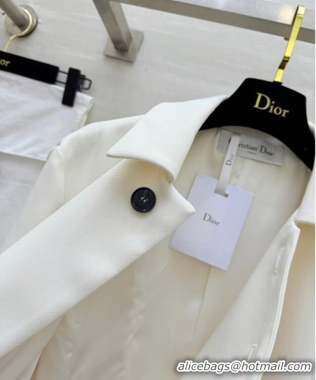 Famous Brand Dior Short Coat DR120256 White 2025