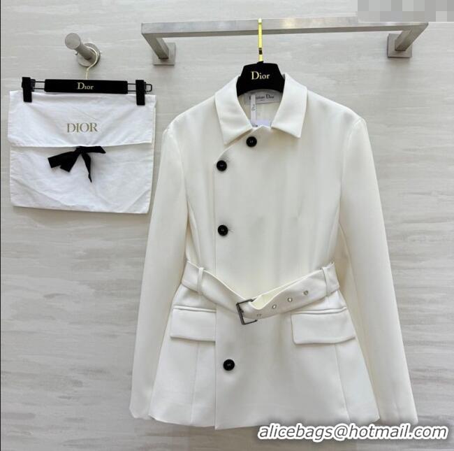 Famous Brand Dior Short Coat DR120256 White 2025
