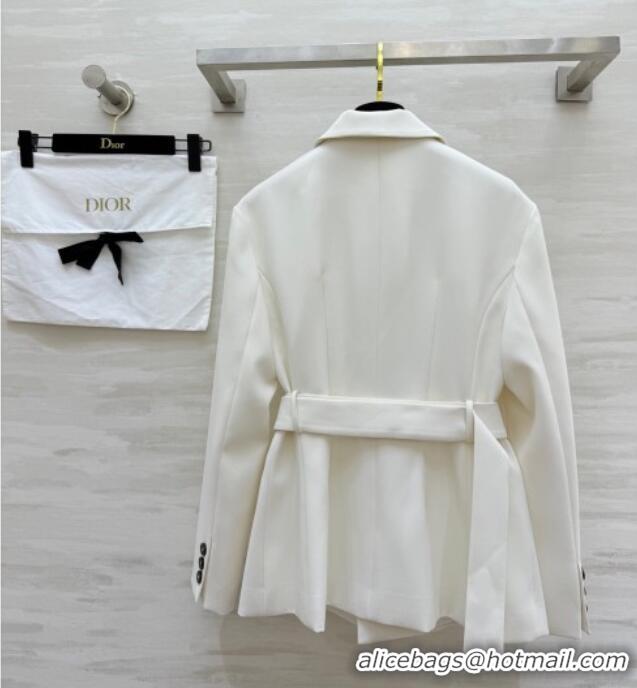 Famous Brand Dior Short Coat DR120256 White 2025