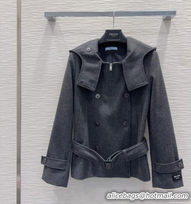 Grade Design Prada Short Coat PR120291 Grey 2025