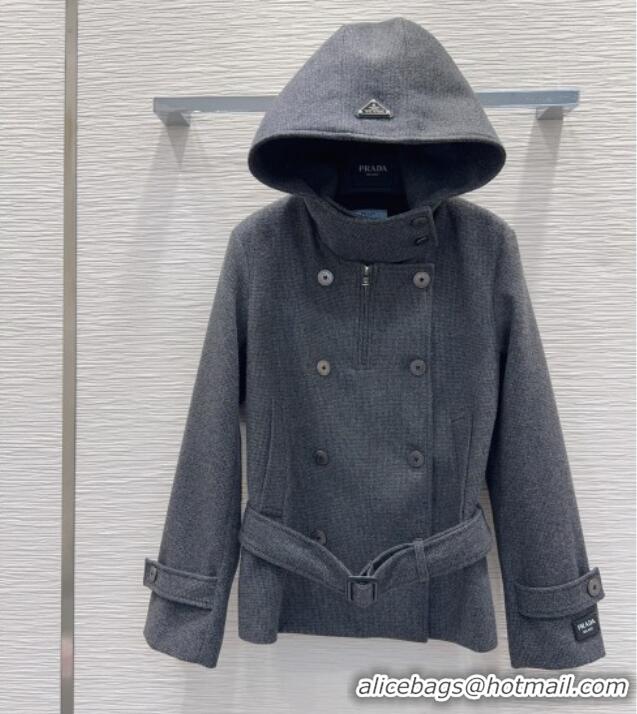 Grade Design Prada Short Coat PR120291 Grey 2025