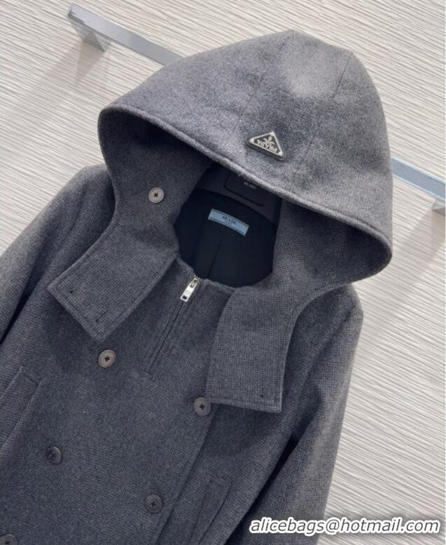Grade Design Prada Short Coat PR120291 Grey 2025