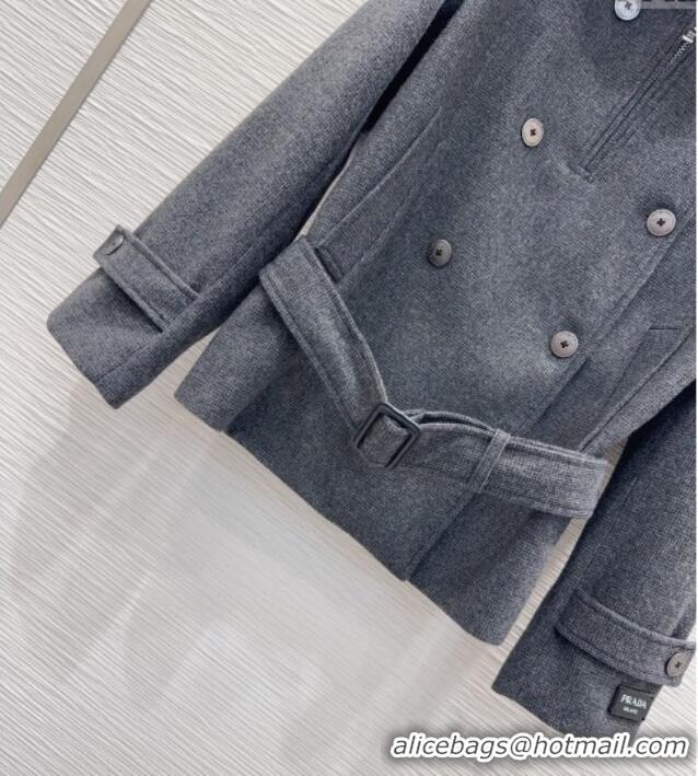 Grade Design Prada Short Coat PR120291 Grey 2025