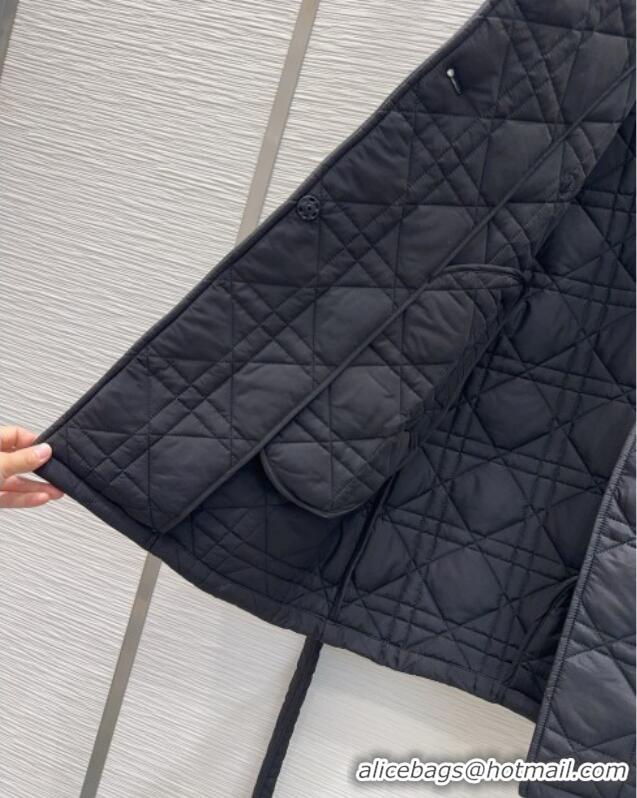Super Quality Dior Oblique Cotton Coat DR120289 Black 2025