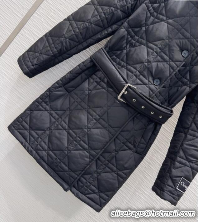 Super Quality Dior Oblique Cotton Coat DR120289 Black 2025