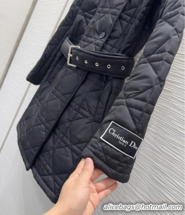 Super Quality Dior Oblique Cotton Coat DR120289 Black 2025