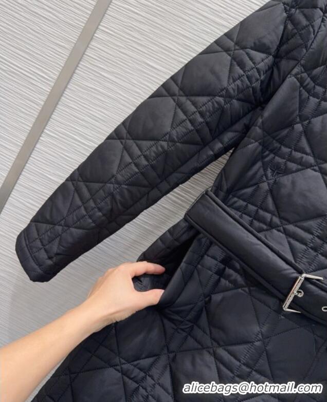Super Quality Dior Oblique Cotton Coat DR120289 Black 2025