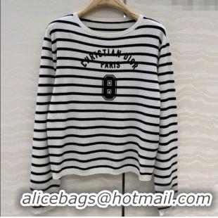 Buy Fashionable Dior Striped Cashmere Silk T-Shirt DR120290 2025