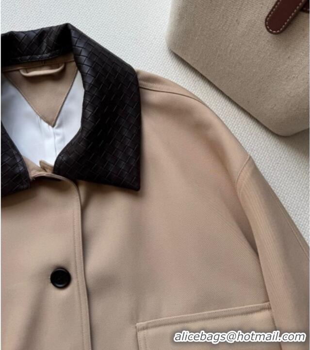 Unique Discount Bottega Veneta Cotton Jacket BV120261 Beige Pink 2025