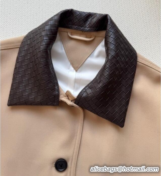 Unique Discount Bottega Veneta Cotton Jacket BV120261 Beige Pink 2025
