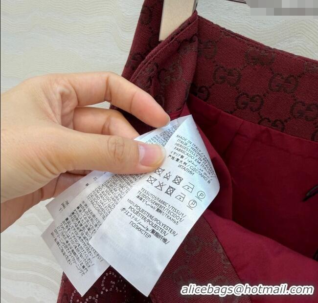 Best Price Gucci GG Strass Mini Skirt GG120237 Red 2025