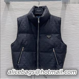 Super Quality Prada Down Vest P112826 Black 2025