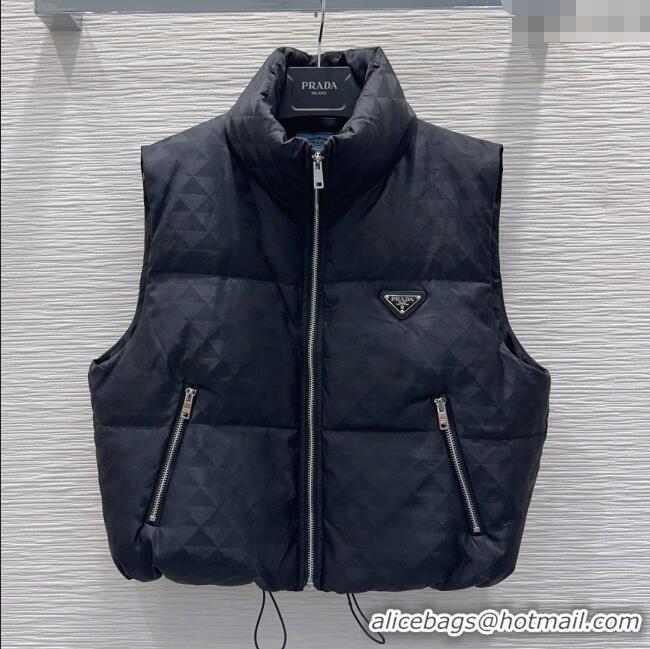 Super Quality Prada Down Vest P112826 Black 2025