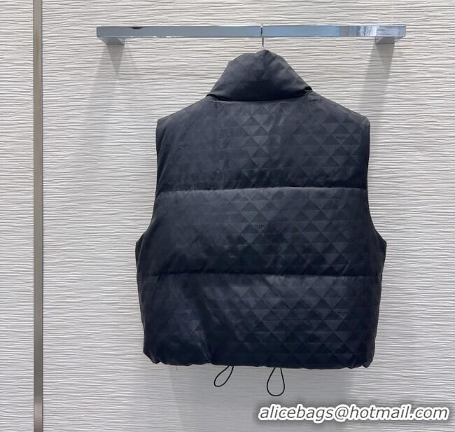Super Quality Prada Down Vest P112826 Black 2025