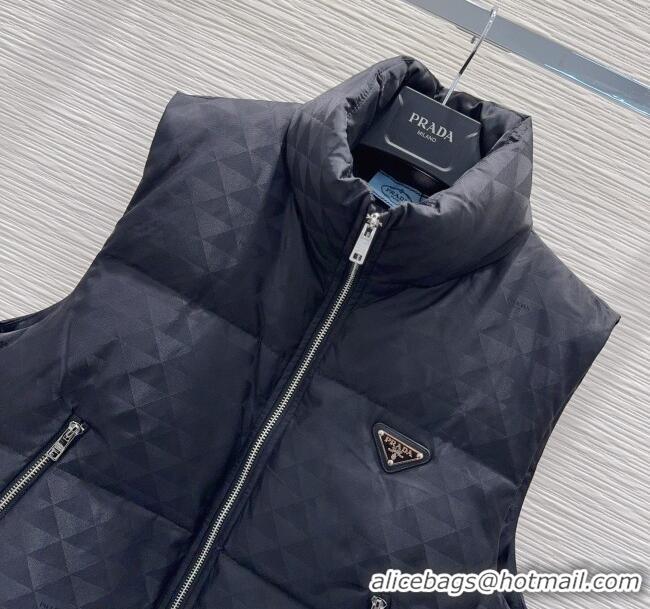 Super Quality Prada Down Vest P112826 Black 2025