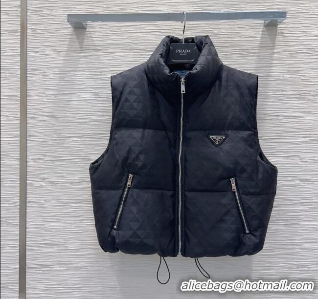 Super Quality Prada Down Vest P112826 Black 2025