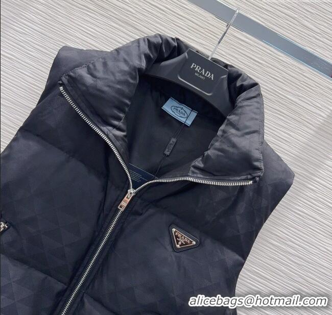 Super Quality Prada Down Vest P112826 Black 2025