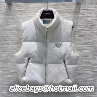 Good Looking Prada Down Vest P112827 White 2025