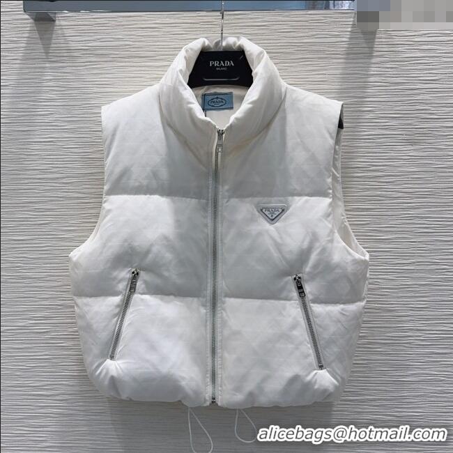 Good Looking Prada Down Vest P112827 White 2025