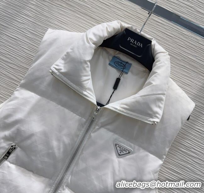 Good Looking Prada Down Vest P112827 White 2025