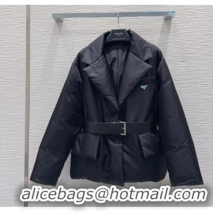 Luxury Discount Prada Down Jacket PR120110 Black 2025