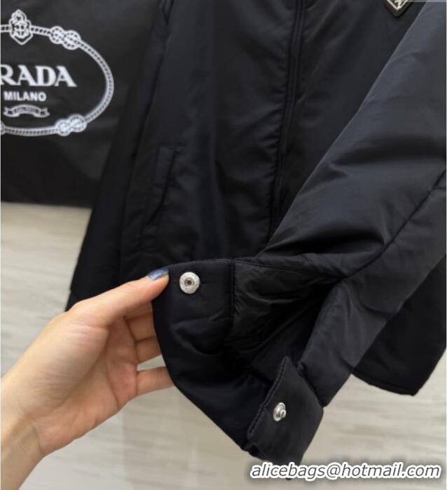 Fashion Discount Prada Nylon Padded Jacket PR120101 Black 2025