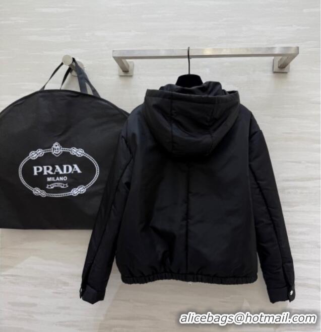 Fashion Discount Prada Nylon Padded Jacket PR120101 Black 2025