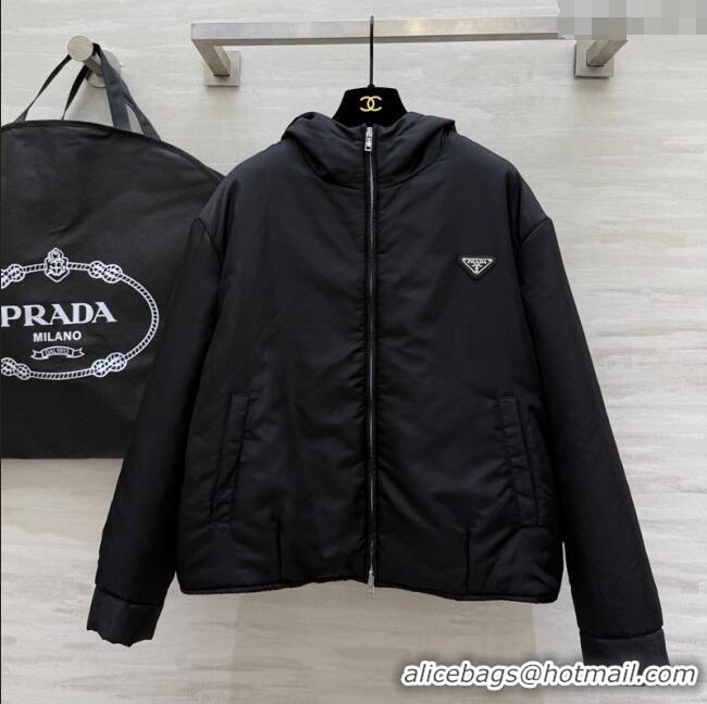 Fashion Discount Prada Nylon Padded Jacket PR120101 Black 2025