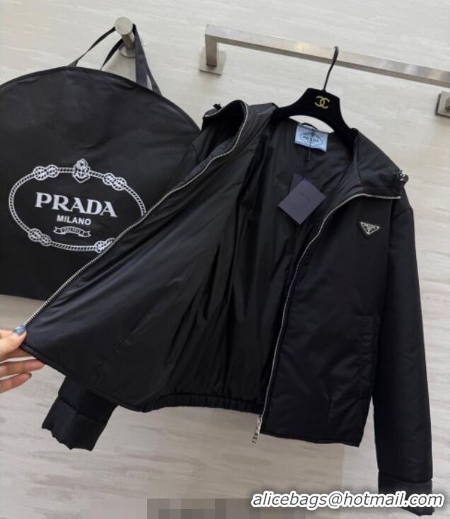 Fashion Discount Prada Nylon Padded Jacket PR120101 Black 2025