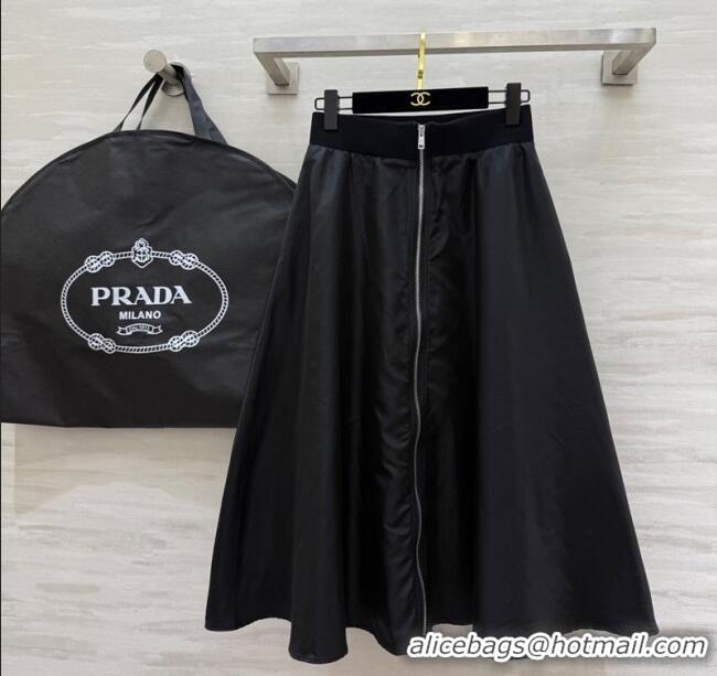 Buy Inexpensive Prada Nylon Skirt PR120101 Black 2025