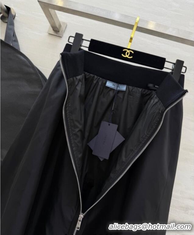 Buy Inexpensive Prada Nylon Skirt PR120101 Black 2025
