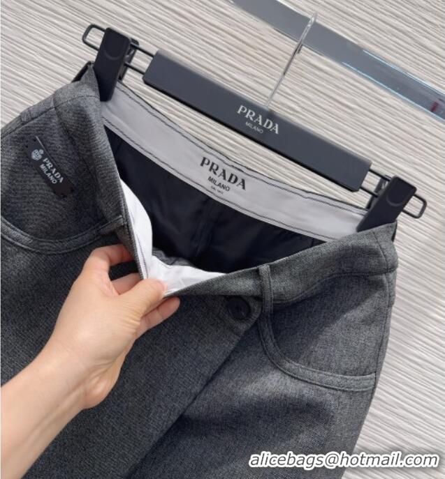 Best Quality Prada Skirt PR120118 Grey 2025