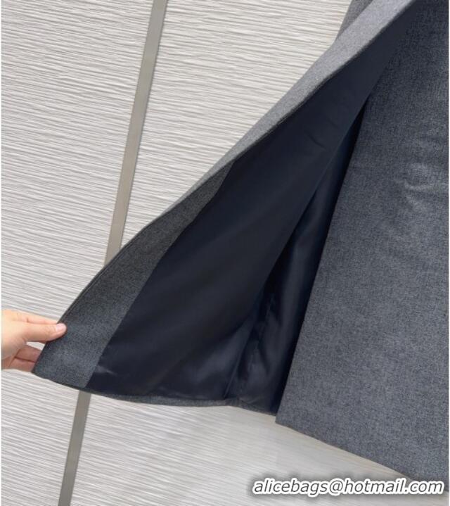 Best Quality Prada Skirt PR120118 Grey 2025