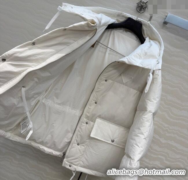 Luxury Discount Prada Down Jacket PR120131 White 2025