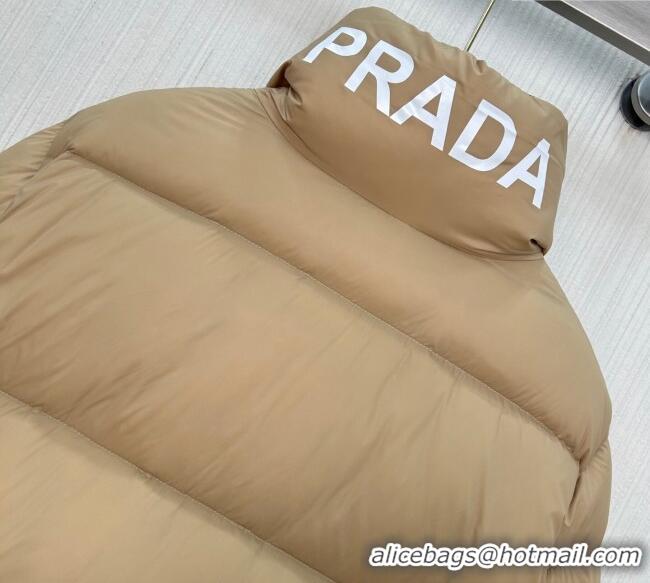 Famous Brand Prada Down Jacket PR120207 Beige 2025