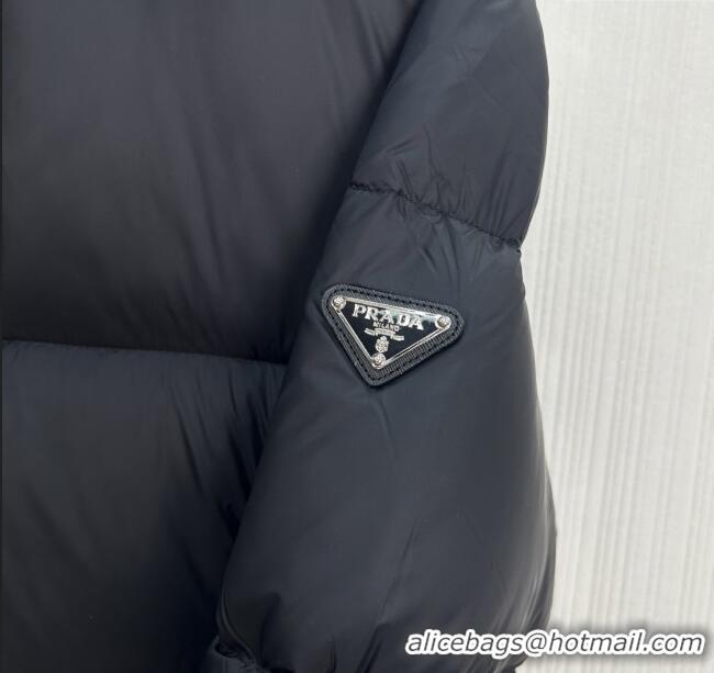 Top Grade Prada Down Jacket PR120207 Black 2025