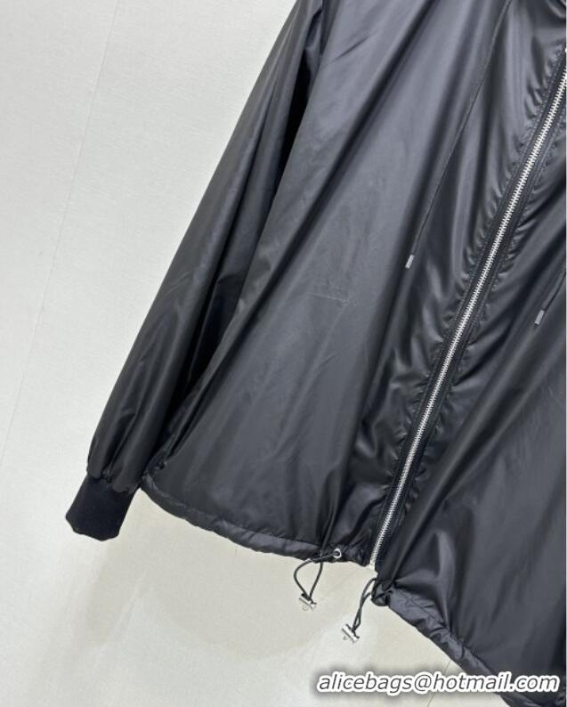 Trendy Design Prada Reversible Nylon and Cotton Jacket PR120220 Black 2025