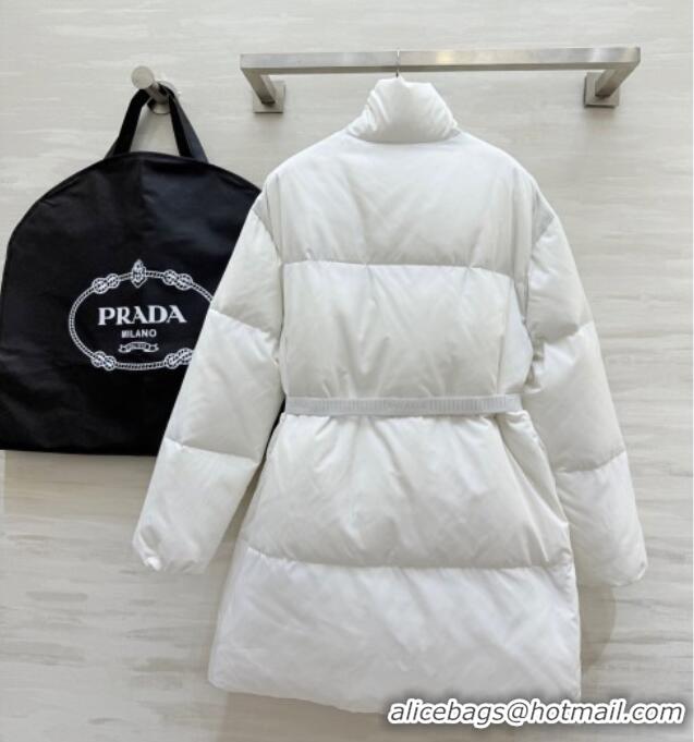 Good Quality Prada Down Coat PR120252 White 2025