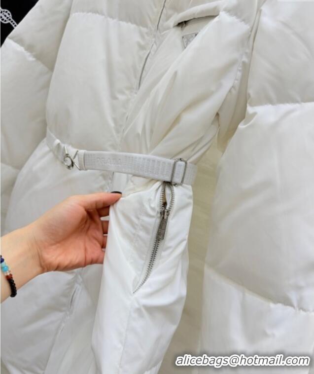 Good Quality Prada Down Coat PR120252 White 2025