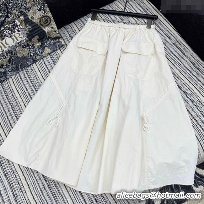 Big Discount Prada Skirt PR120256 White 2025