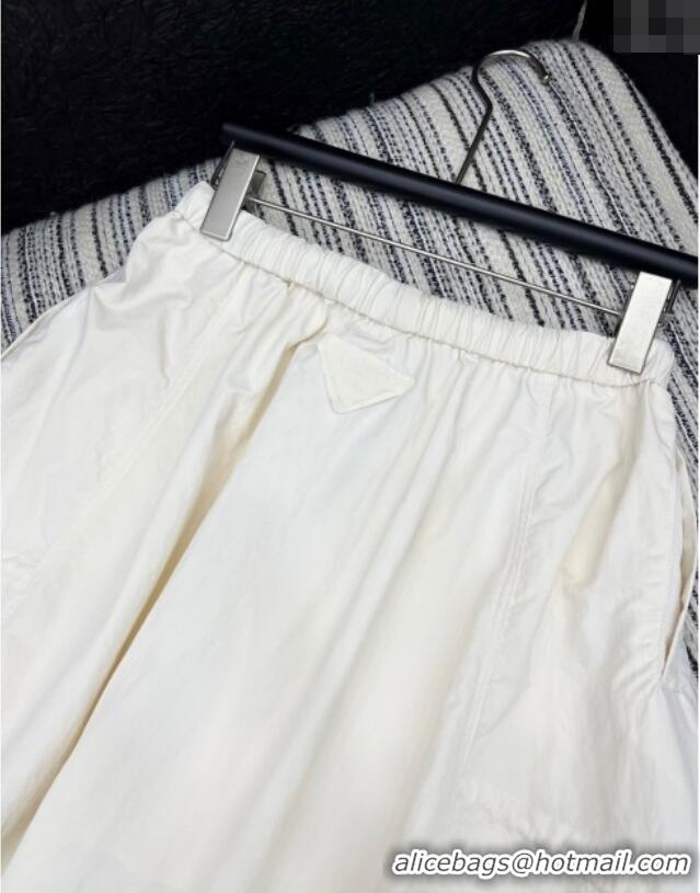 Big Discount Prada Skirt PR120256 White 2025