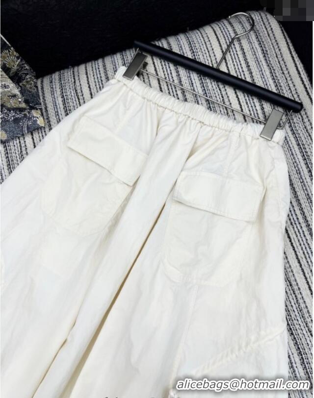 Big Discount Prada Skirt PR120256 White 2025