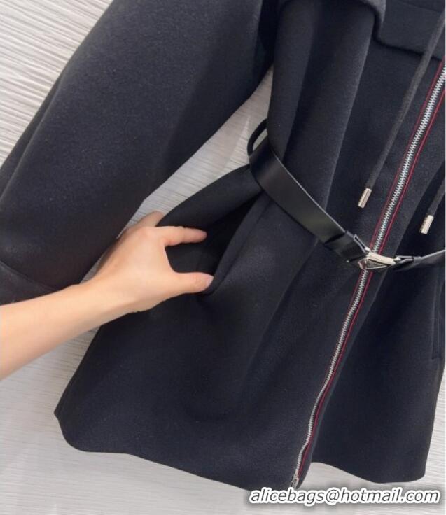 Top Grade Prada Coat PR120289 Black 2025