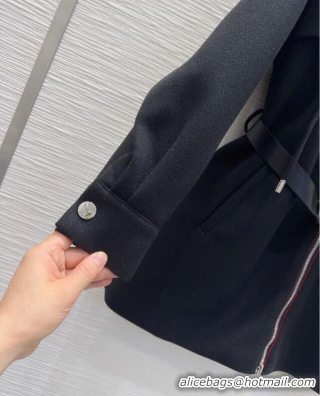 Top Grade Prada Coat PR120289 Black 2025
